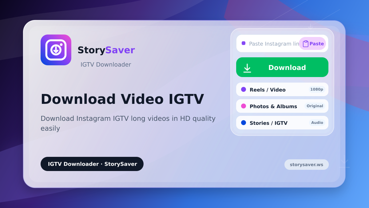 Download Video IGTV