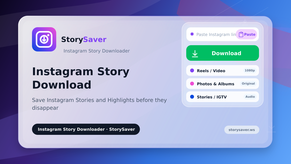 Instagram Story Download
