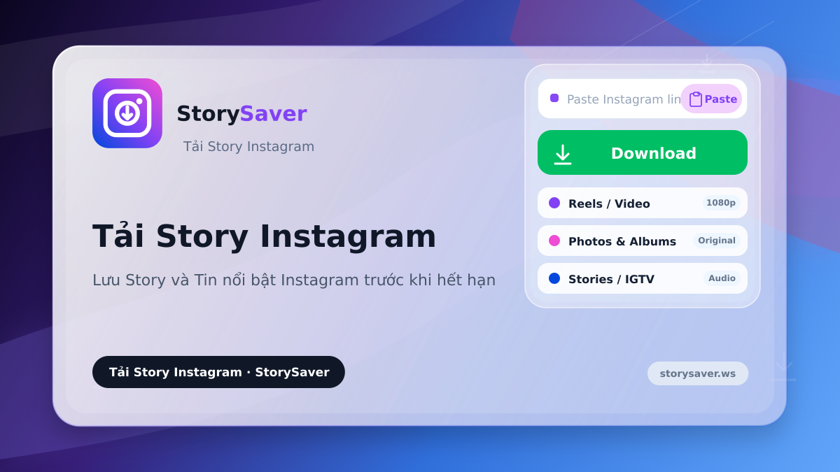 Tải Story Instagram