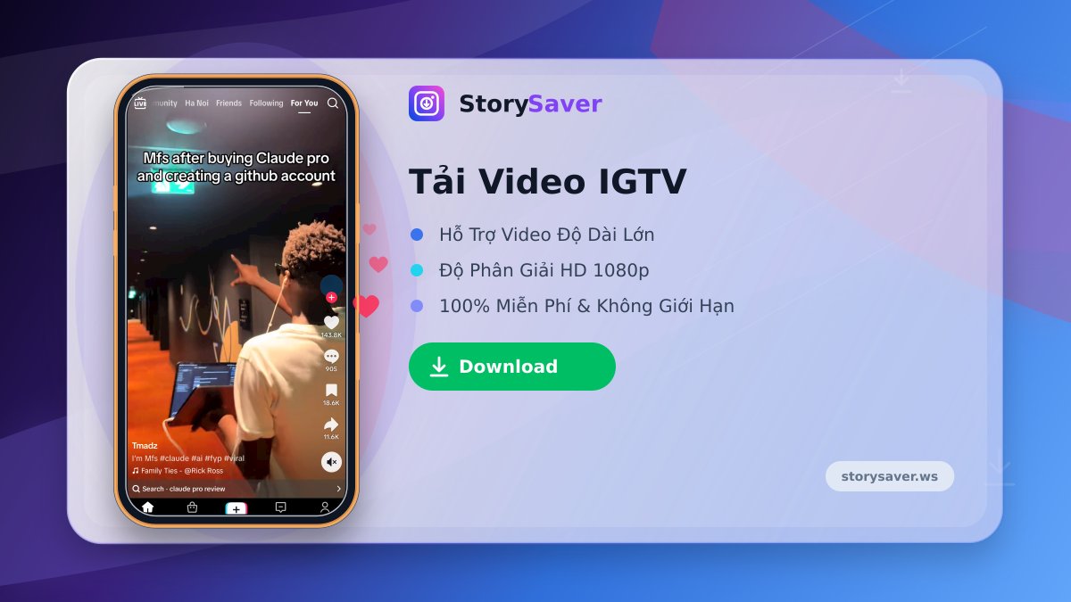 Tải Video IGTV