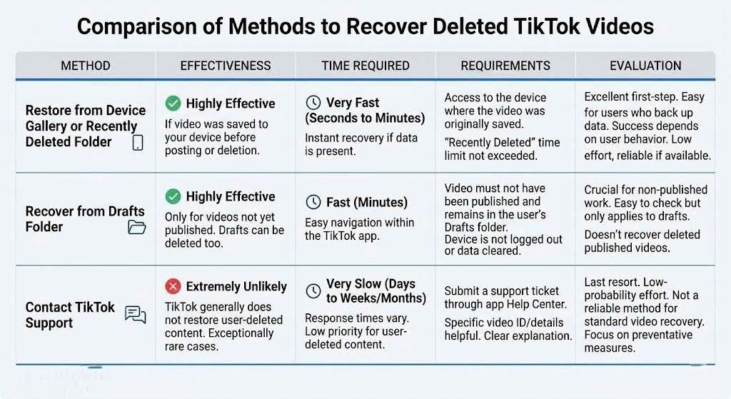 How to Recover Deleted TikTok Videos Easily and Effectively 2026 - SaveTik guide